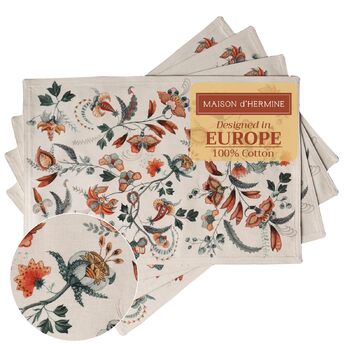 Серветки декоративні 33 см x 48 см, набір 4  предмети, Dalida Maison d' Hermine