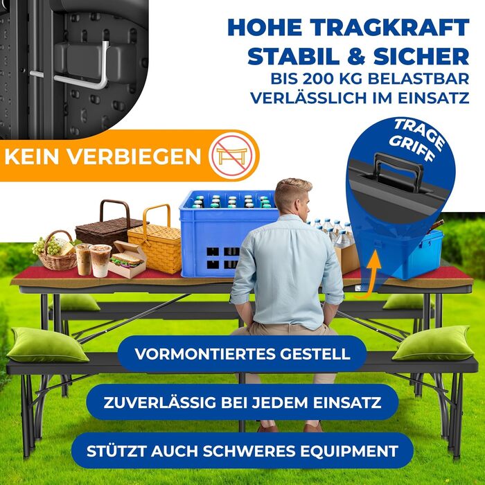 Стіл-фуршет 220 x 68 х 74 см KESSER