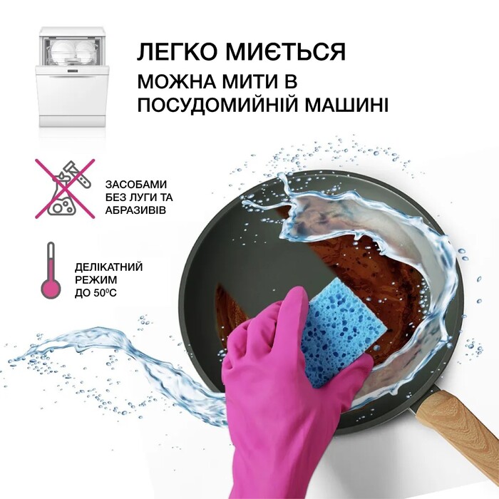 Сковоріда для жарки Fissman OLIVI 24x5,5 см алюміній з антипригарним покриттям (4414)