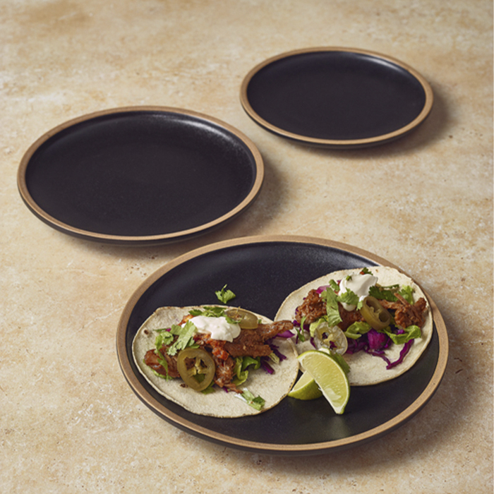 Тарелка 20 см, Kava Black Stoneware, GenWare