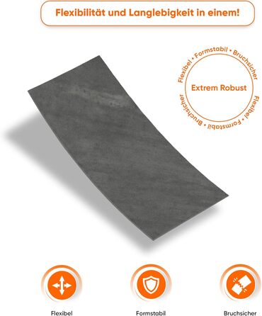 Стінові панелі IZODEKOR під мармур 60x120 см Панель для кухонного фартуха ПВХ-облицювання стін для кухні, ванної кімнати Бризкозахисна плівка для кухні Водонепроникна та термостійка (4 панелі 4 монтажних клею, залізна ручка)