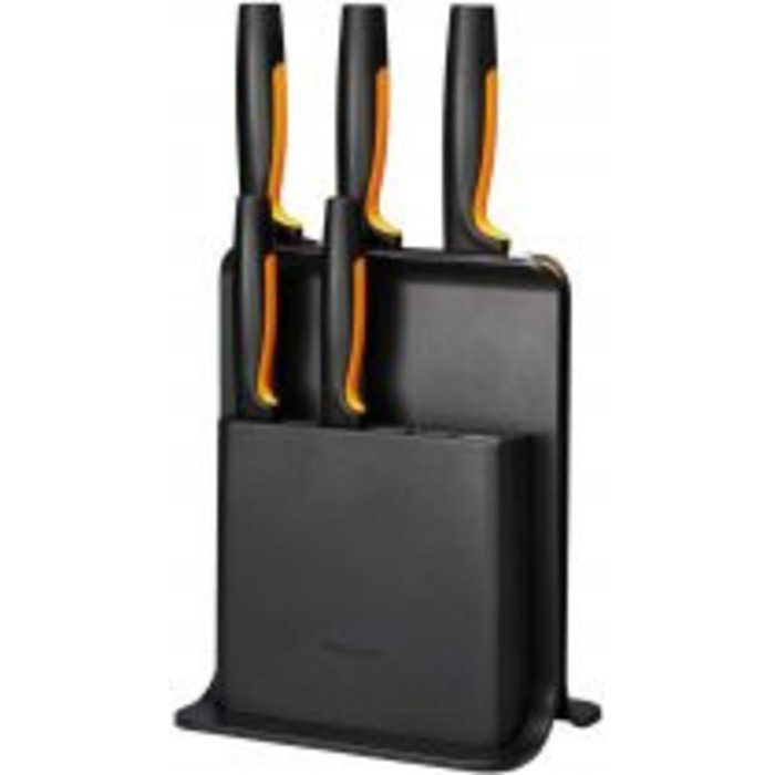 Набор ножей Fiskars Functional Form с черной подставкой 5 шт. (1057554)