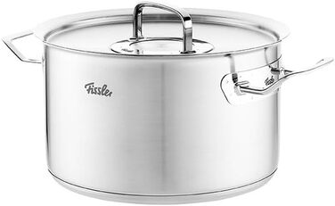 Каструля Fissler Original-Profi Collection/Нержавіюча сталь (Ø 4 л) Каструлі з металевою кришкою, внутрішня вага, Зроблено в Німеччині - Індукційна (6,3 літра)