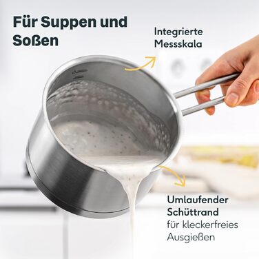 Сотейник 16 см, нержавіюча сталь Silberthal