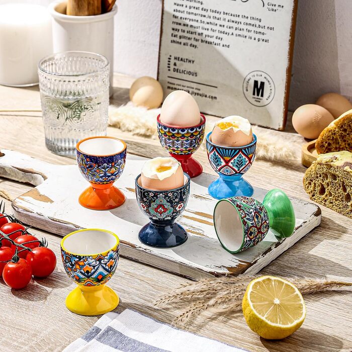 Порцелянові підставки для яєць 6 шт HENXFEN LEAD