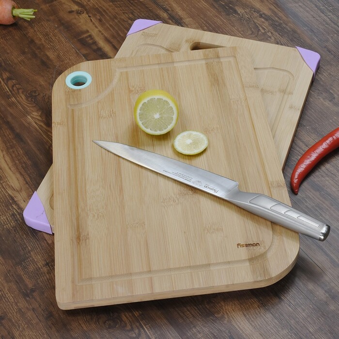 Разделочная доска для мяса, овощей и фруктов Fissman 39x28x1,5 см (8773)
