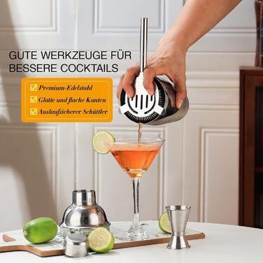Профессиональный барменский набор из нержавеющей стали 12 предметов Lebarstor