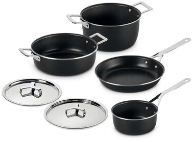 Набір посуду з антипригарним покриттям 6 предметів POTS & PANS Alessi