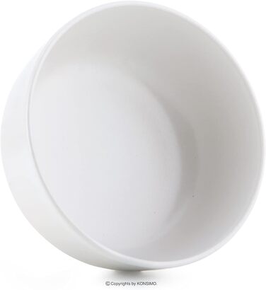 Консимо. Набор мисок из 6 шт. - VICTO - Сервировочная тарелка - Суповые миски Керамическая миска - 6 человек Набор мисок - 14,5 см - (белый)