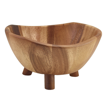 Чаша-триногая 25 см, Acacia Wood, GenWare