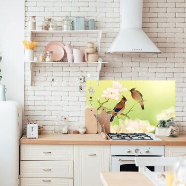 Дизайнерський кухонний бризкозахисний екран з алюмінієвого композиту, кухонний фартух, товщина 3 мм, 60x100 см, (Чайбс)