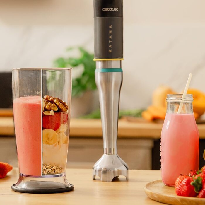 Ручний блендер 1500 Вт Katana TotalDestroy сірий з мірною ємністю 800 мл Cecotec