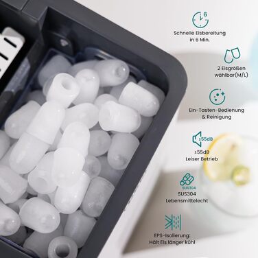 Ледогенератор с функцией самоочистки 9 кубиков за 6 минут Gevi