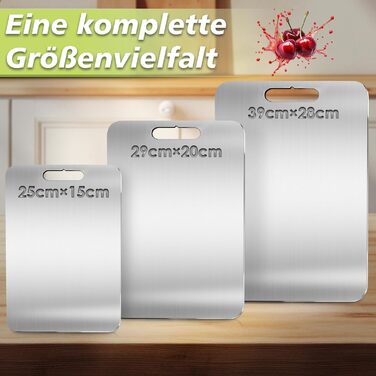 Набір з 3 обробних дощок з титановим покриттям PARPAT