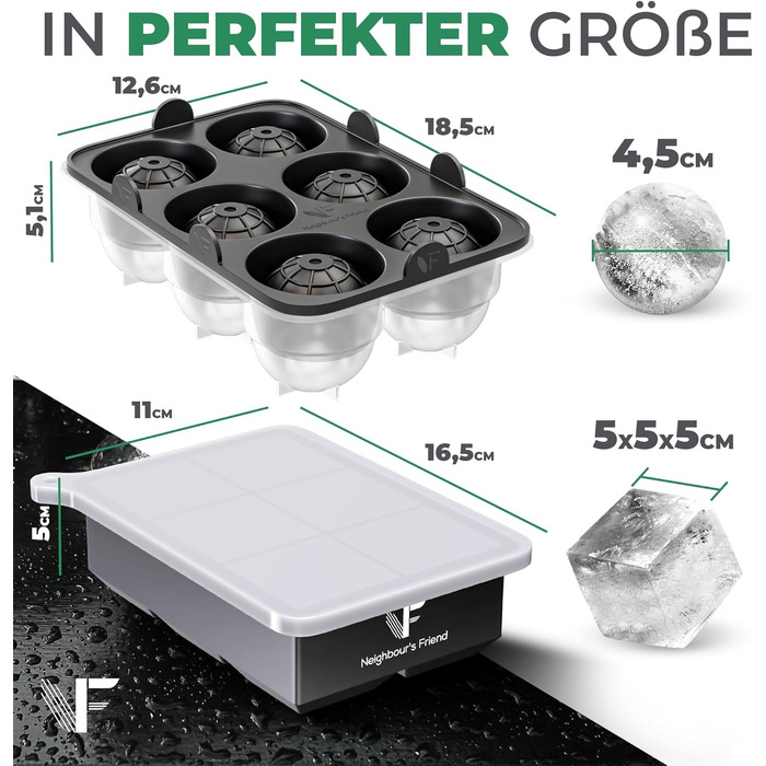 Набор формы для льда 4 шт Neighbour's Friend
