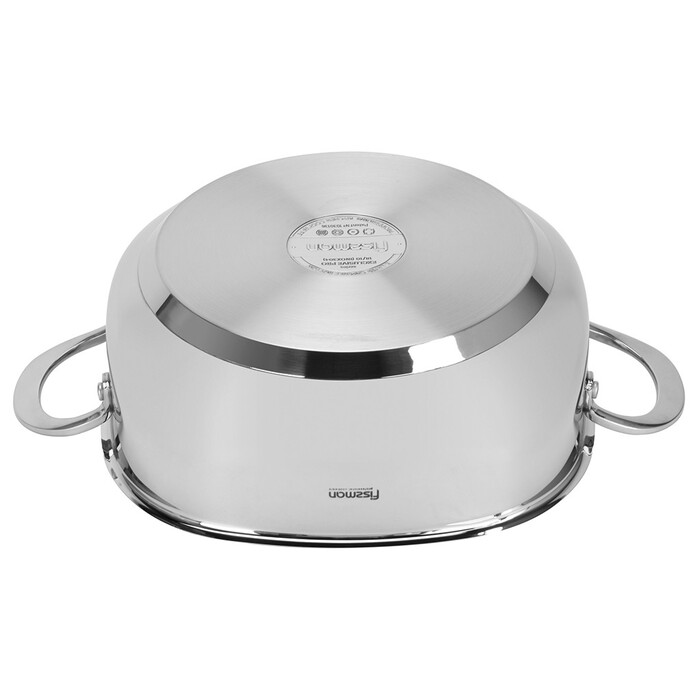 Сотейник Fissman EXCLUSIVE PRO 26x9 см / 4,6 л зі скляною кришкою нержавіюча сталь (5543)