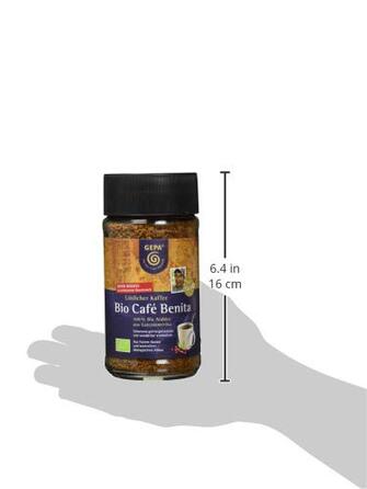 Органический растворимый кофе 100 г Cafe Benita GEPA