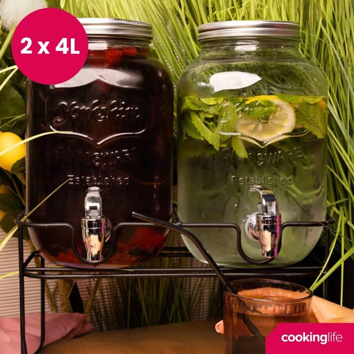 Диспенсер для напоїв 2 шт 4 л Cookinglife