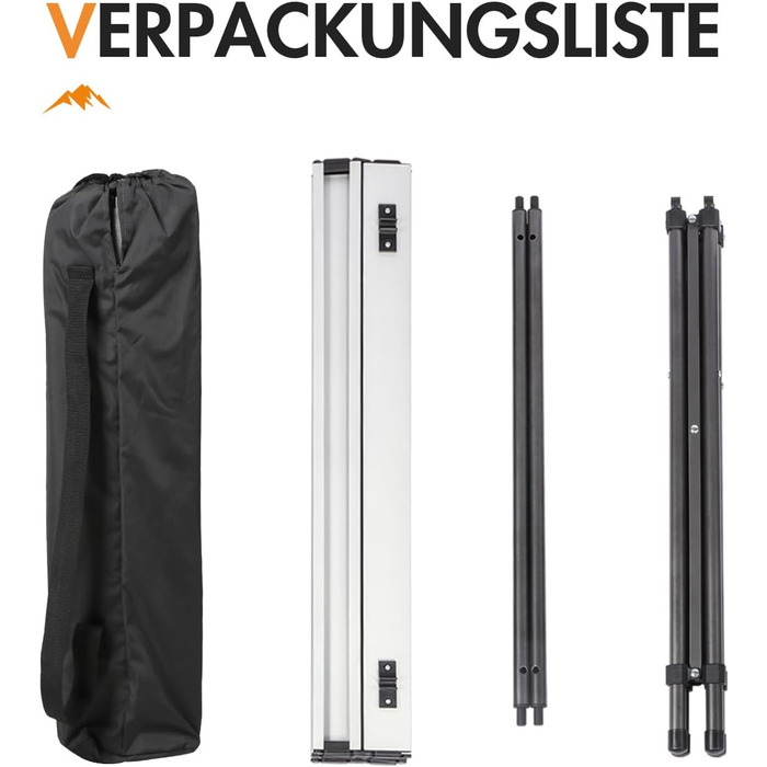 Складной кемпинговый стол белый Portal