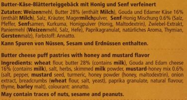 Печиво з сиром - хрусткі снеки з гірчицею та медом, 10 упаковок по 100 г Cräx