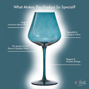 Набір із 5 кольорових кришталевих келихів для вина 590 мл Khen