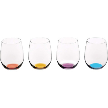 Набор из 4 разноцветных стаканов 335 мл, O Wine Tumbler Riedel