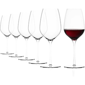 Набор из 6 шт./Бокалы для вина Хрусталь/Элегантный бокал для светлого белого вина/Набор высококачественных бокалов для вина/Бокалы для вина Stlzle (Бокалы для красного вина)