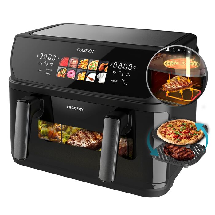 Аерофритюрниця 10 л, Cecofry&Grill Duoheat 10000 Cecotec