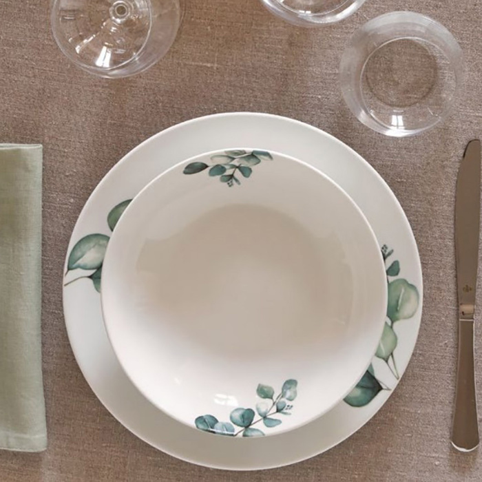 Тарілка для супу La Porcellana Bianca SEMPREVERDE, порцеляна, діам. 20 см