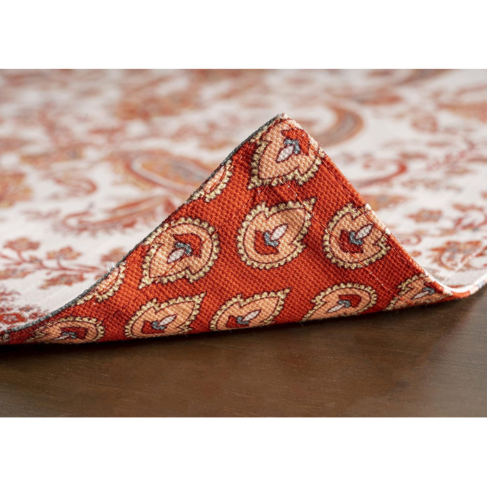 Бавовняні килимки для серветок, набір з 4 шт. , декоративні килимки для серветок, пасхальні килимки, що миються, для свят, вечерь, весни, літа (33 см x 48 см) (22 - Cachemire), 39Hermine 100