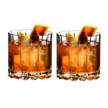 Набір келихів Riedel Double Rocks, 2 шт. для коктейлів, кришталь, придатні до миття в посудомийній машині 6417/07 (Сучасний дизайн)