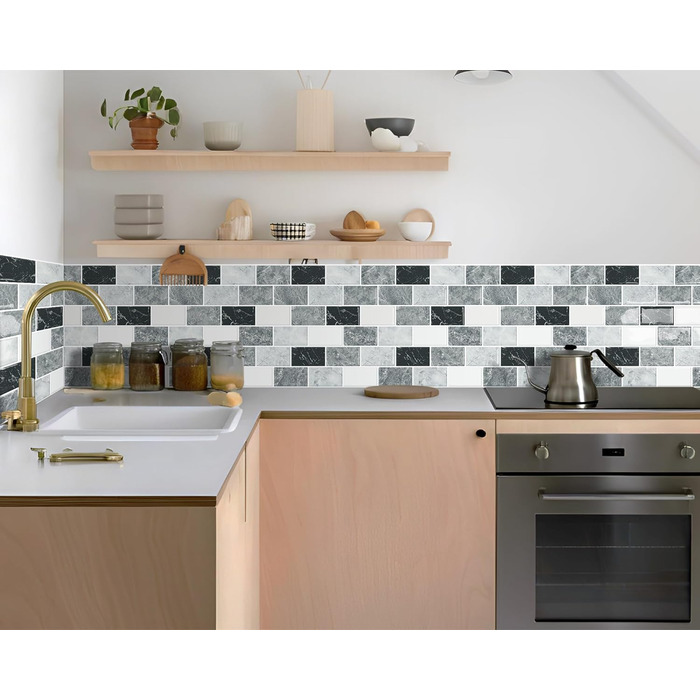 Мозаїчна наклейки на стіну 30,5 х 30,5 см 10 шт DEWOO