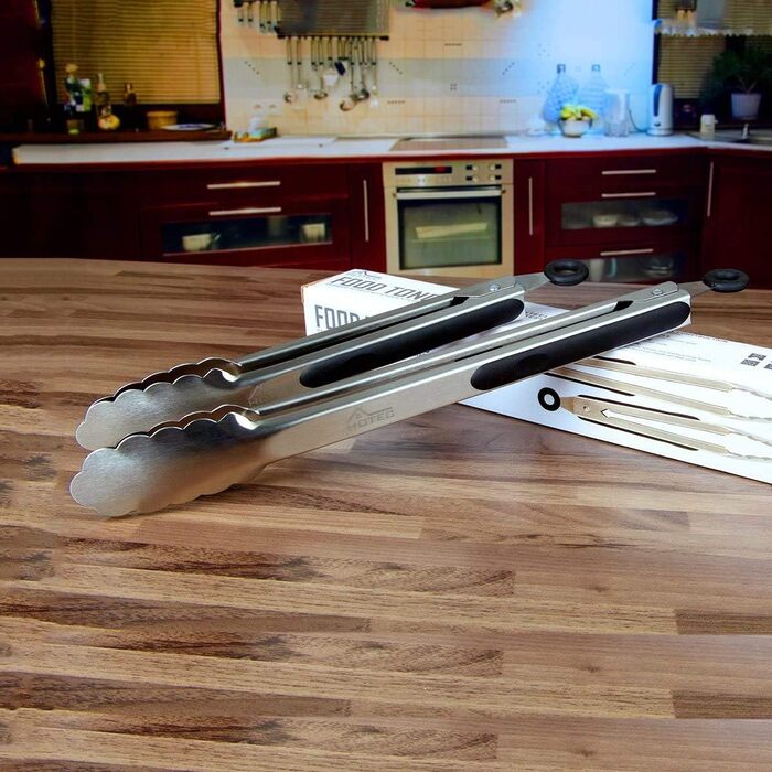 Щипці для гриля з нержавіючої сталі Hotec