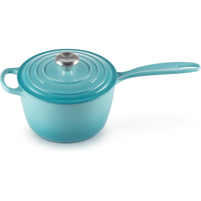 Чавунний сотейник 2 л з кришкою, бірюзовий Signature Le Creuset