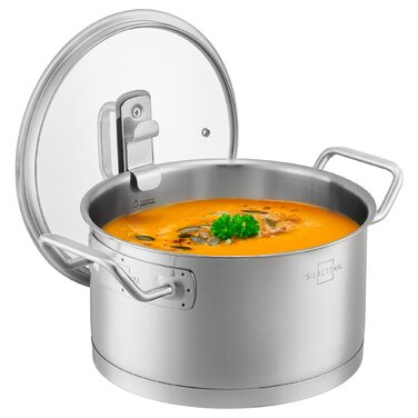 Каструля 3,5 л з підвісною скляною кришкою 20 см Silberthal
