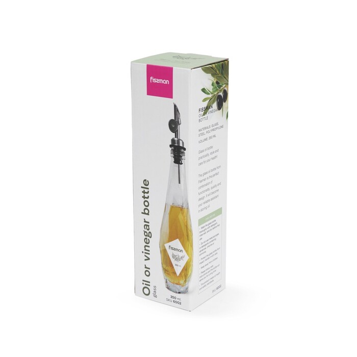 Пляшка для олії та оцту Fissman 320 мл скло (6002)