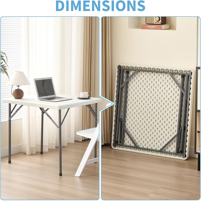 Складной стол 80x80 см KAIHAOWIN