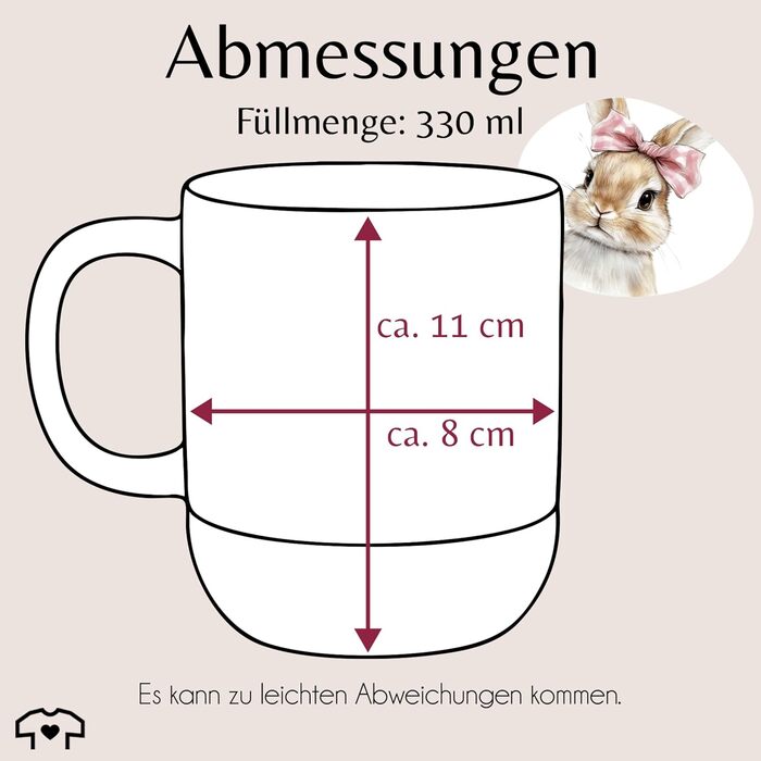 Термочашка з милим зображенням зайчика 330 мл Shirtracer