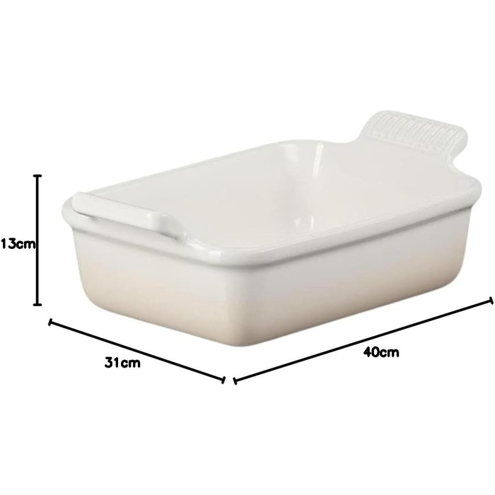 Форма для запікання прямокутна 19 х 14 см, кремова Le Creuset