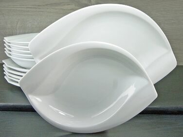 Набір посуду на 6 персон, 30 предметів, білий Acacia White Creatable