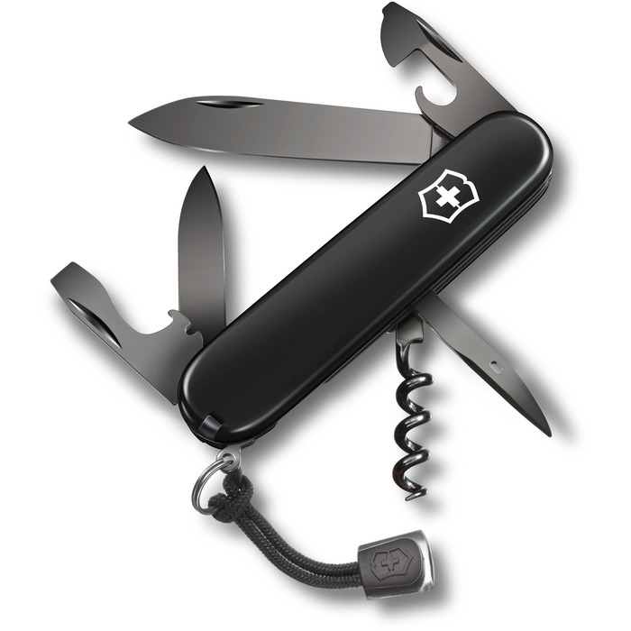 Ніж швейцарський 12 функцій, 91 мм, Victorinox Spartan Onyx Black