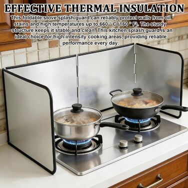 Защита от брызг для плиты 76 х 29 х 30 см PORFOYO