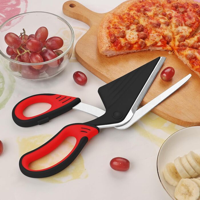 Ножиці для піци 27 см, червоний/чорний Vutyvve