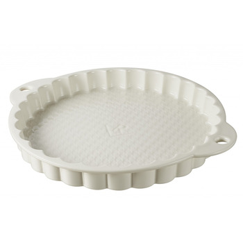 Круглая форма Revol для тарта, кремовая, диам. 26 см