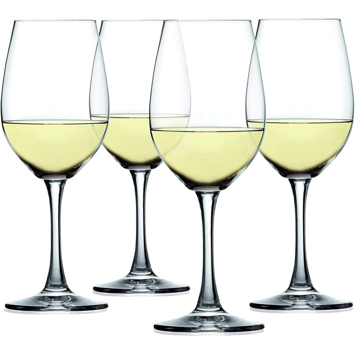 Набор из 4 бокалов для шампанского, хрустальный бокал, 190 мл, Winelovers, 4090187 (Бокалы для белого вина)