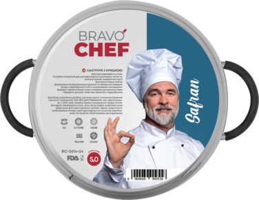 Кастрюля Bravo Chef Safran (5.0 л) 24 см (6990955)