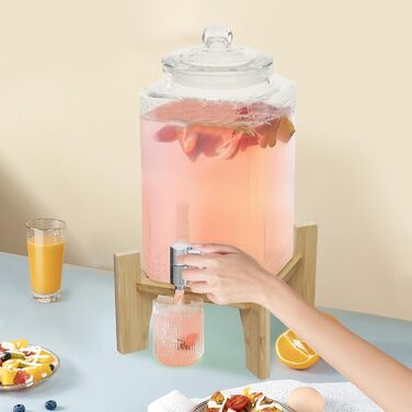 Скляний диспенсер для напоїв 5 л DHQCQL