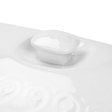 Форма для запікання Fissman прямокутна з кришкою PARMIGIANO 335х215х72 см / 21 л порцеляна (13706)