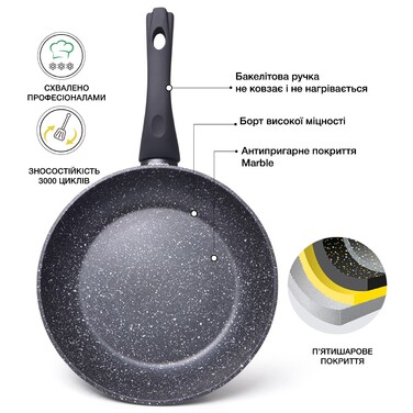 Сковорода для блинов Fissman FIORE 24 см индукционная (4464)