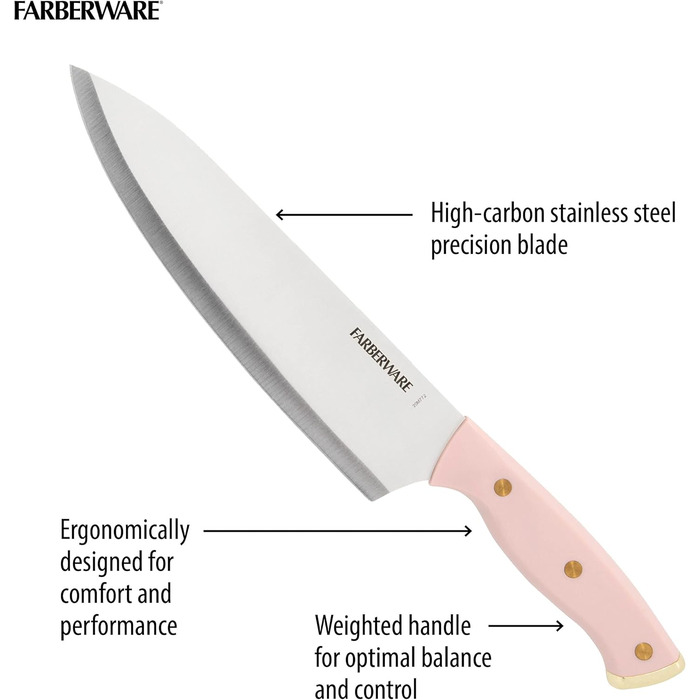 Стильний та функціональний набір ножів 15 предметів Farberware